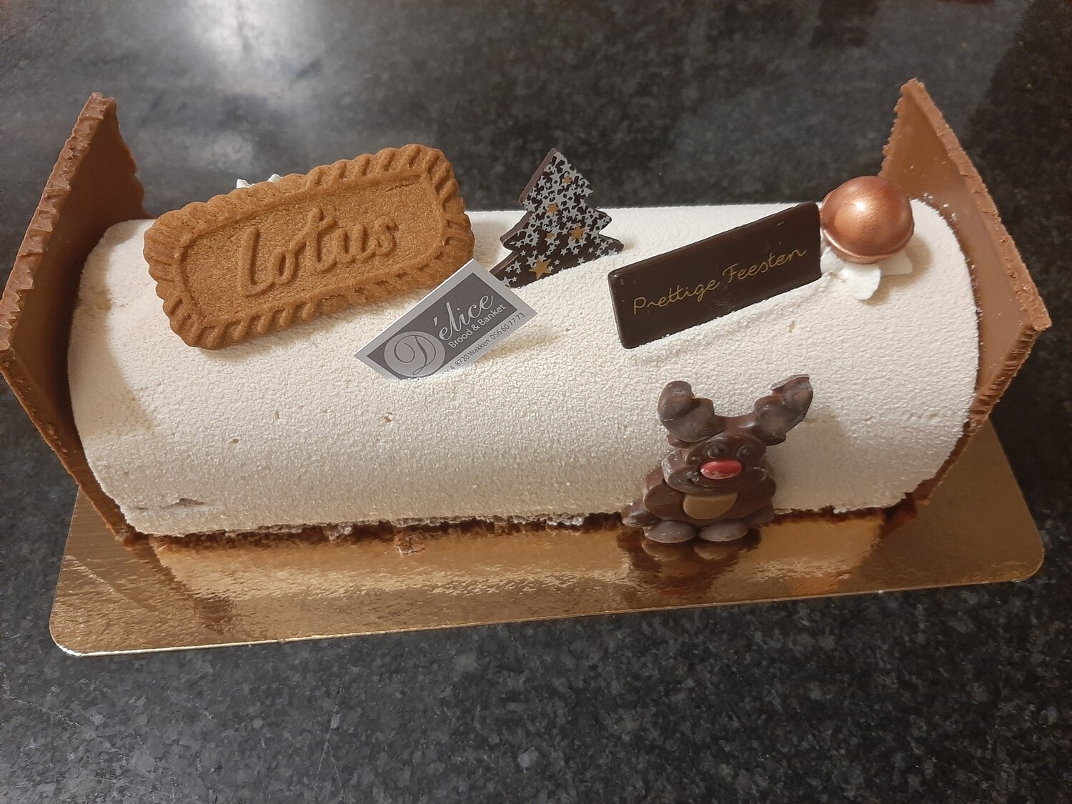 Ijs buche Vanille - Speculoos 6 personen 