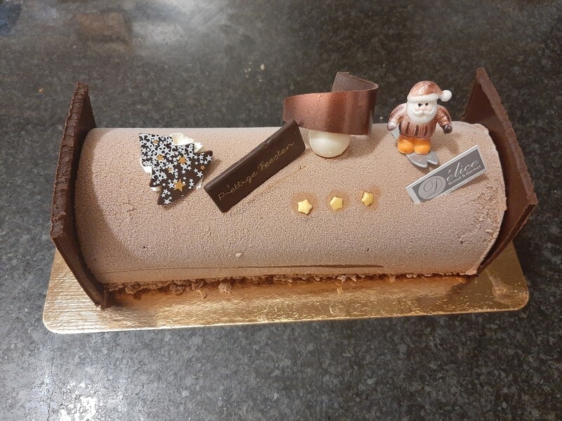 Ijs buche vanille chocolade 6 personen