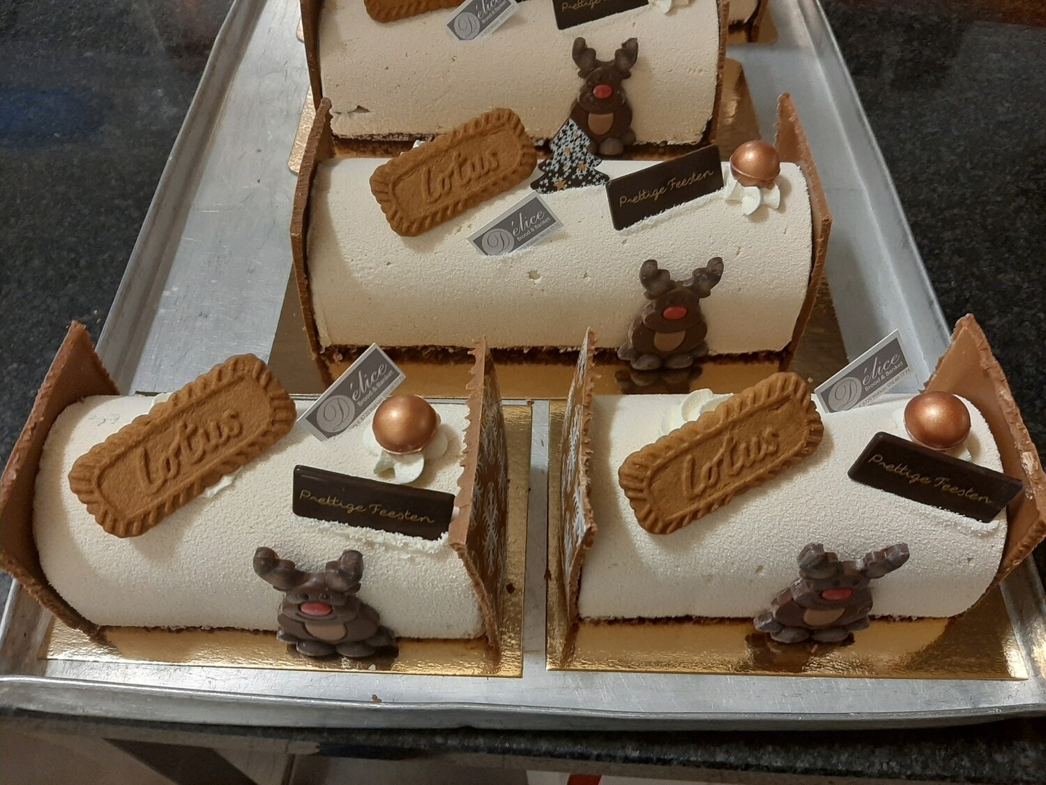 Ijs buche vanille- Speculoos 8 personen