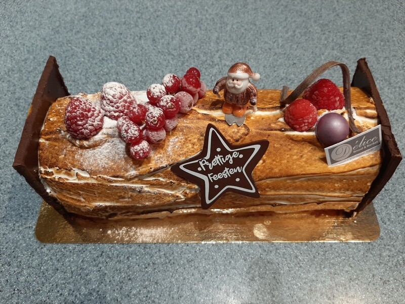 Meringue &amp; framboos buche 4 personen