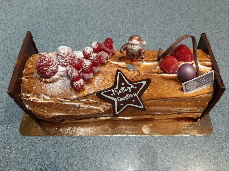 Meringue &amp; framboos buche 10 personen