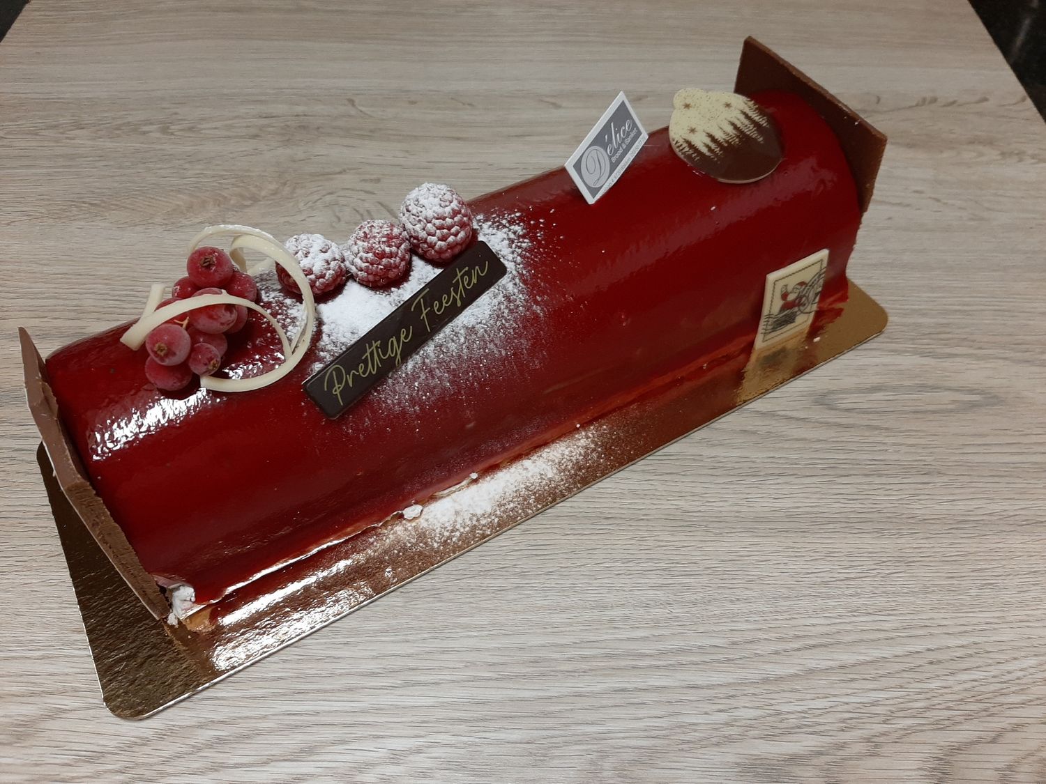 Ijs buche vanille framboos 6 personen