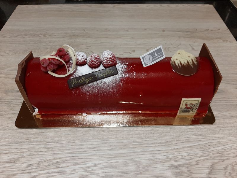 Ijs buche vanille framboos 8 personen