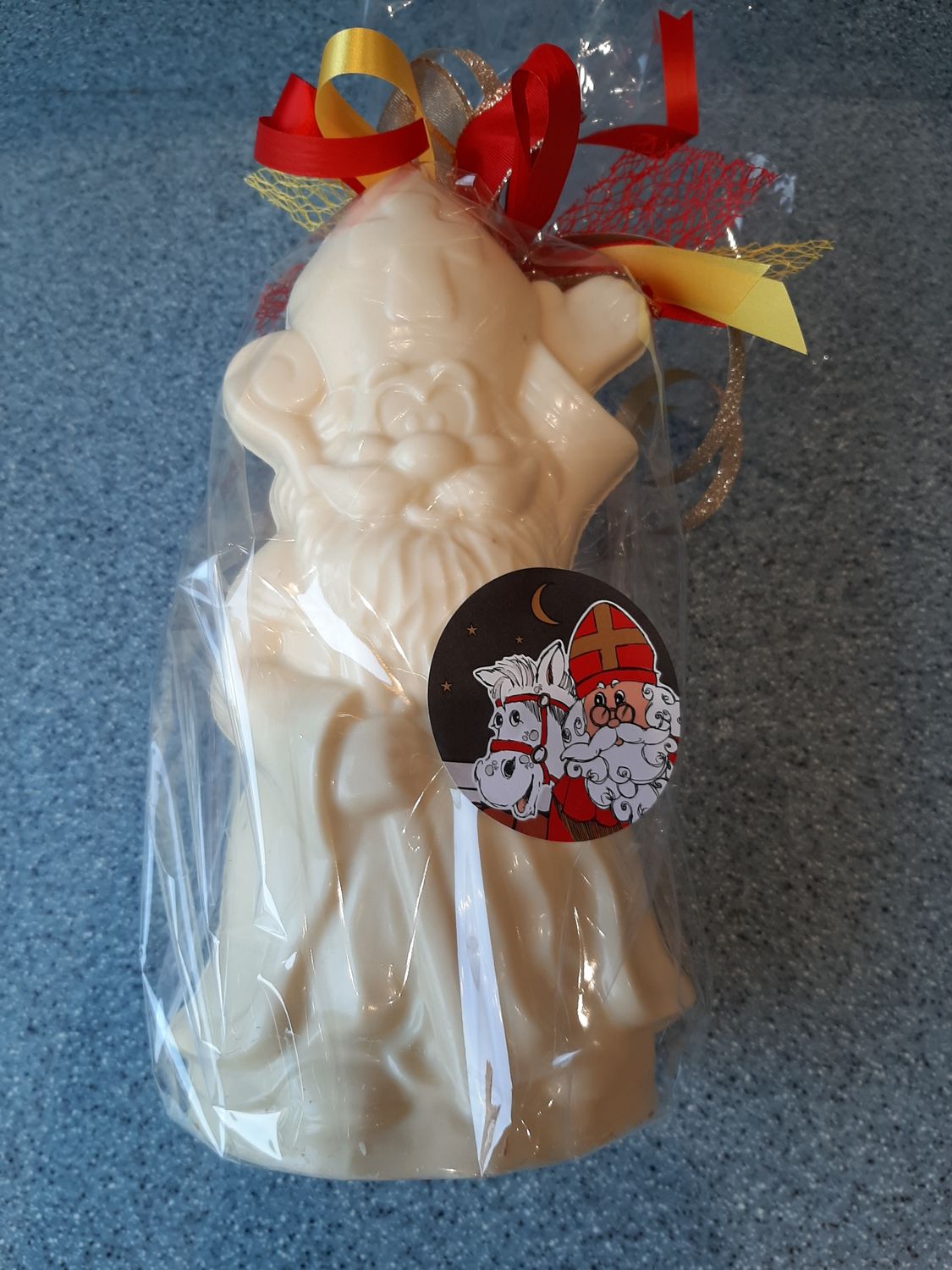 Sint 27 cm witte chocolade
