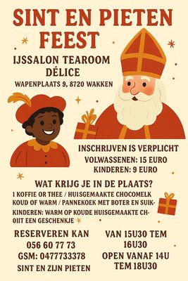 Sinterklaas feest 19 en 22 november