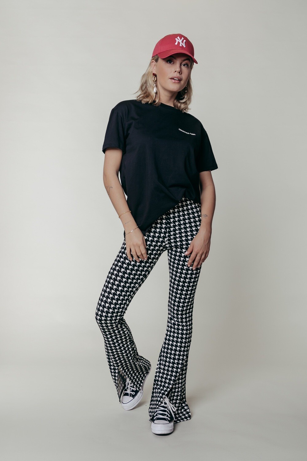 Darcy Dogtooth Flare Pants