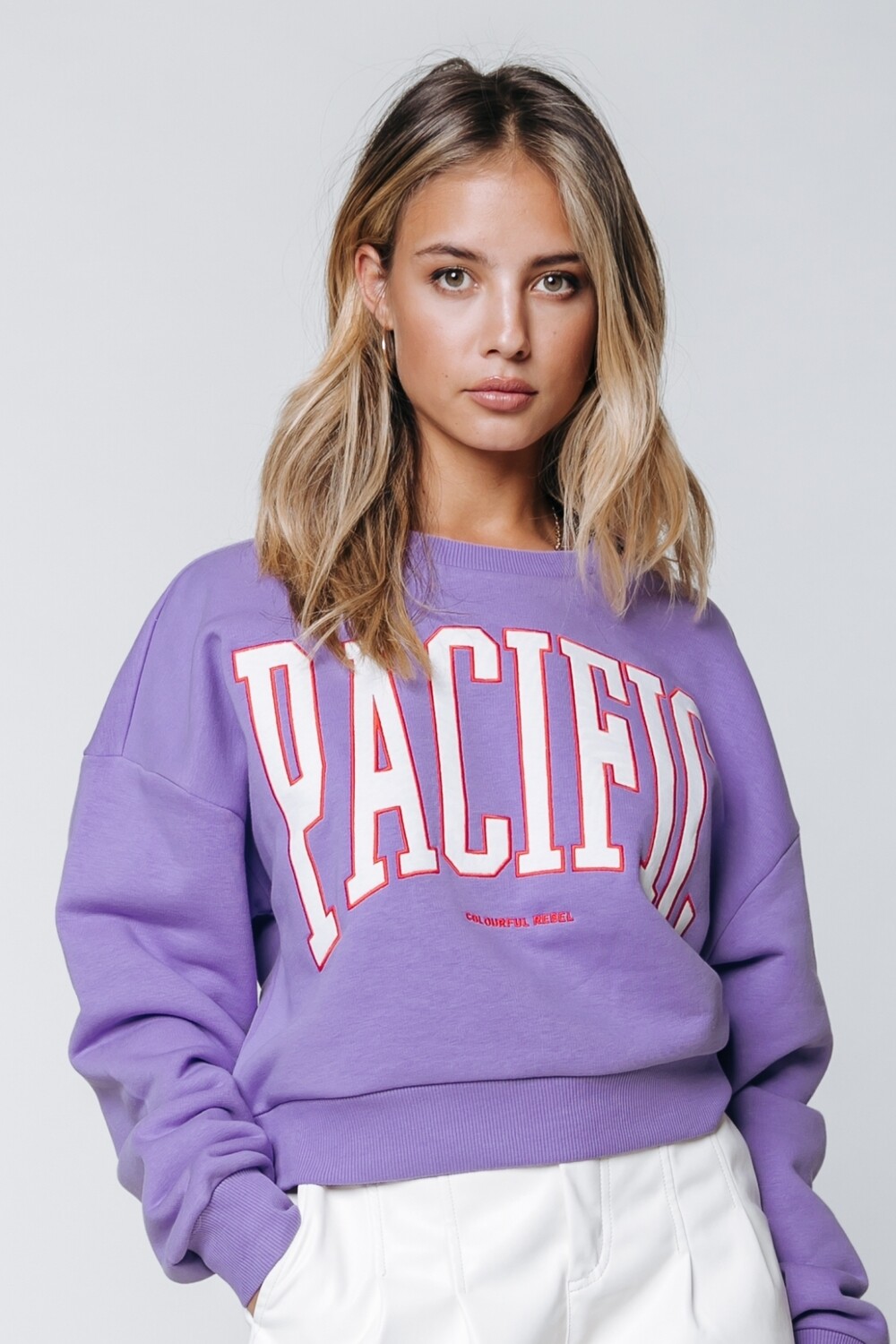 Pacific Patch Cropped Sweat