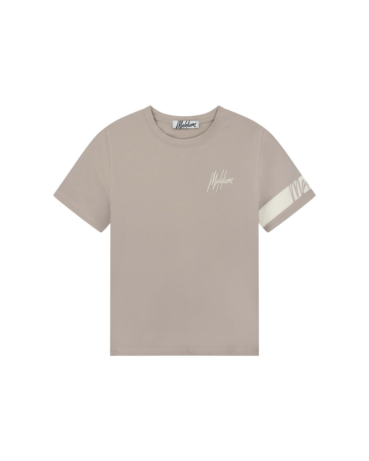 Captain T-Shirt Women Taupe/Offwhite