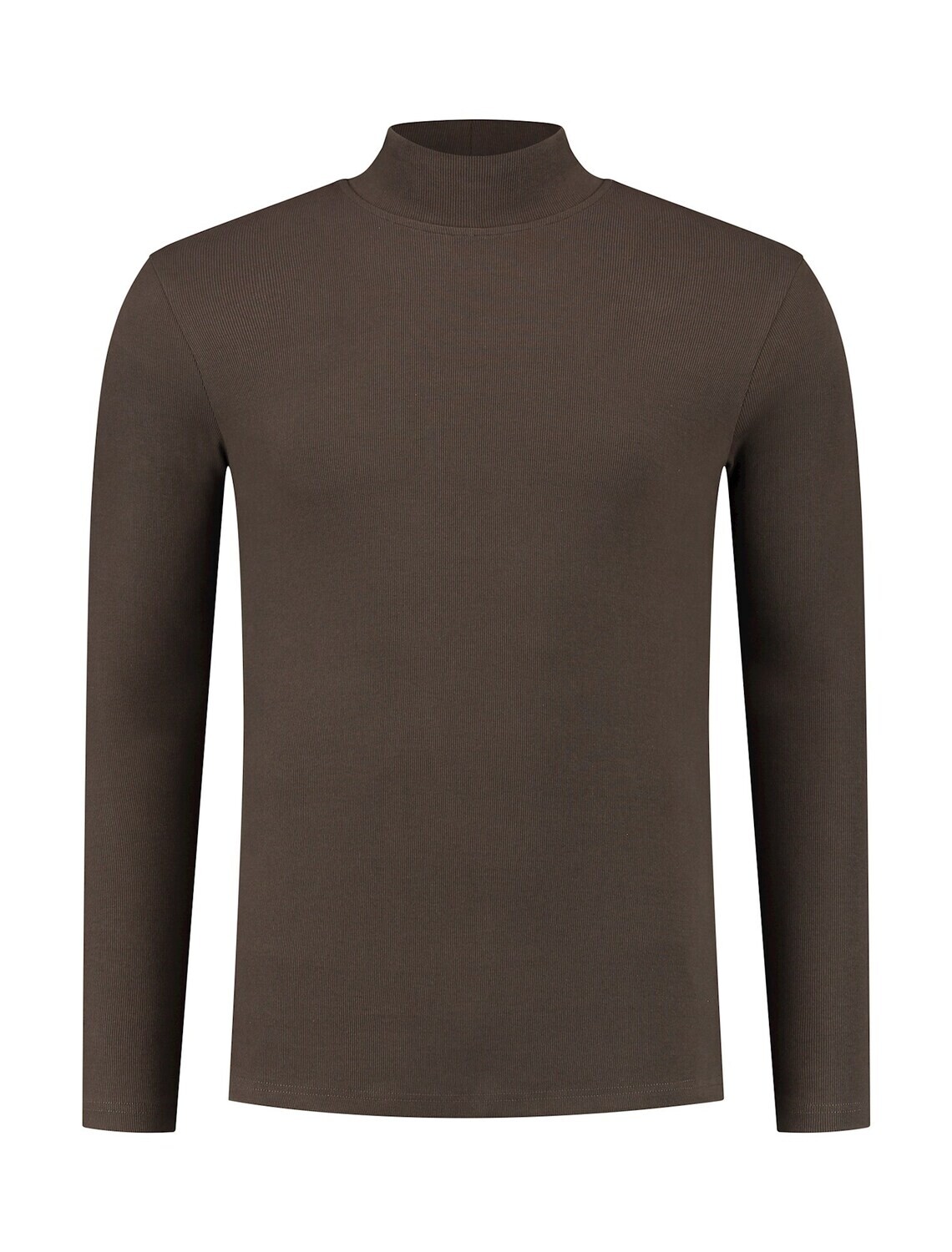 23030111 | Ribbed Long Sleeve Mockneck T-shirt