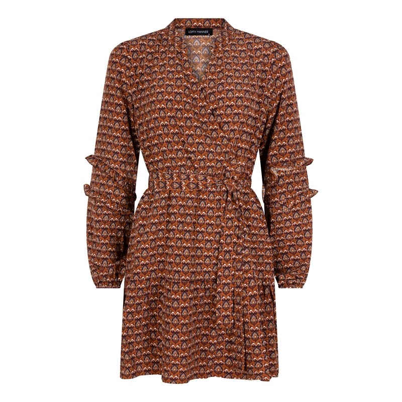 Amari Dress | O123.1 | Orange arches print Amari Dress | O123.1 | Orange arches print
