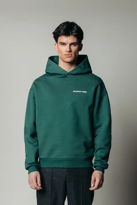 Reality Relaxed Clean Hoodie Dark green | MH115232