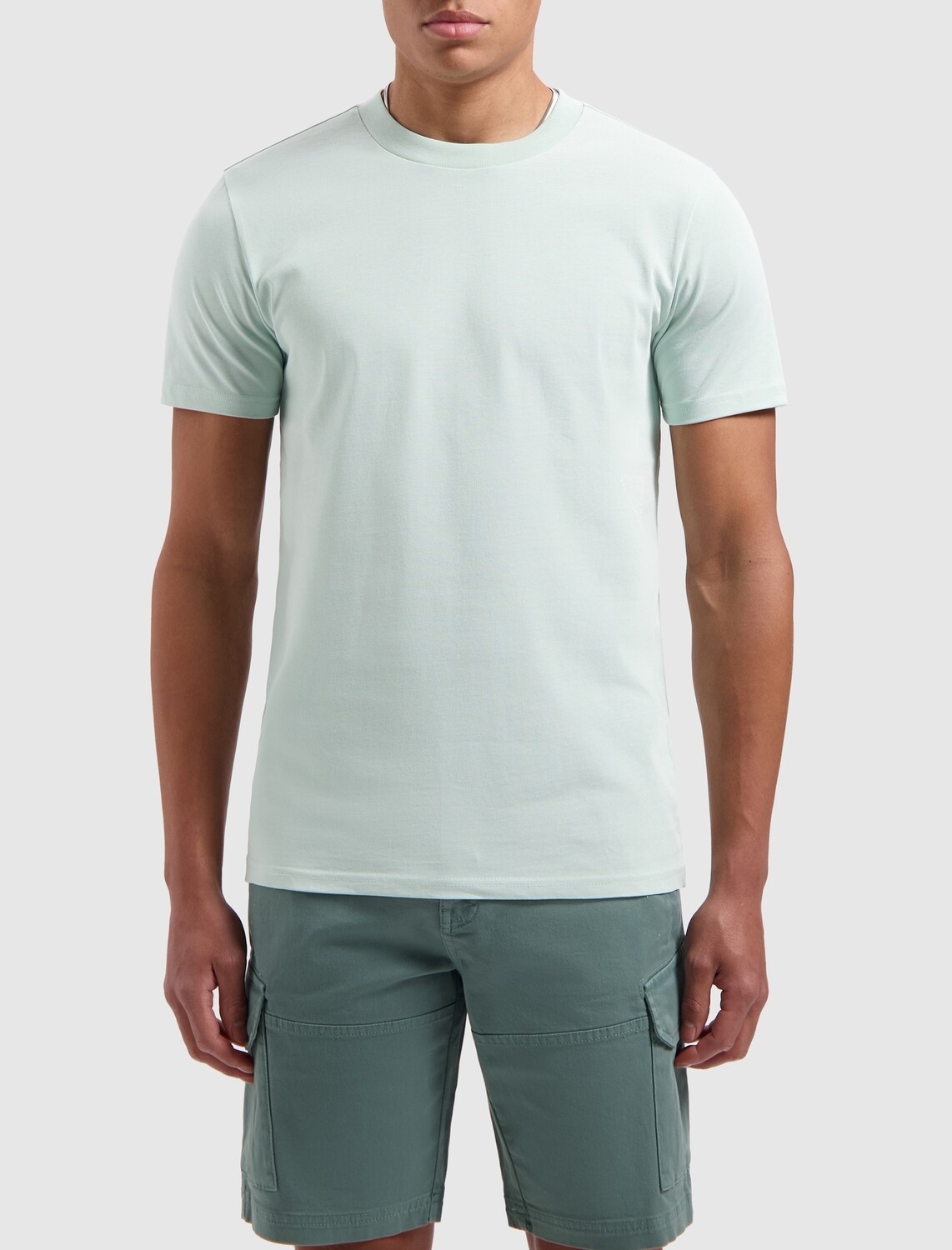24010105 | Triangle Print T-Shirt | Mint