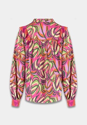 Jess Blouse | Multi Leaf