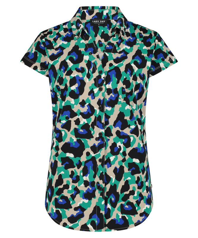 Suzy Cap | Leopard Print | Paradise Green