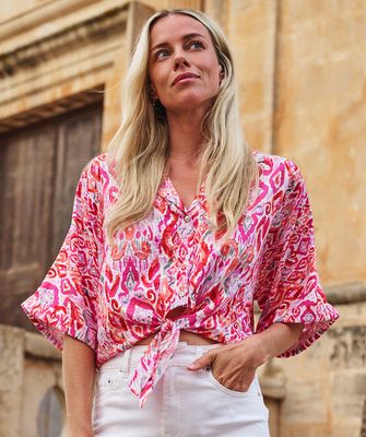 HS24.15220 | Blouse Ikat Wave HS24.15220 | Blouse Ikat Wave