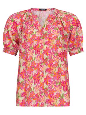 Ayla Blouse | Fuchsia Flower