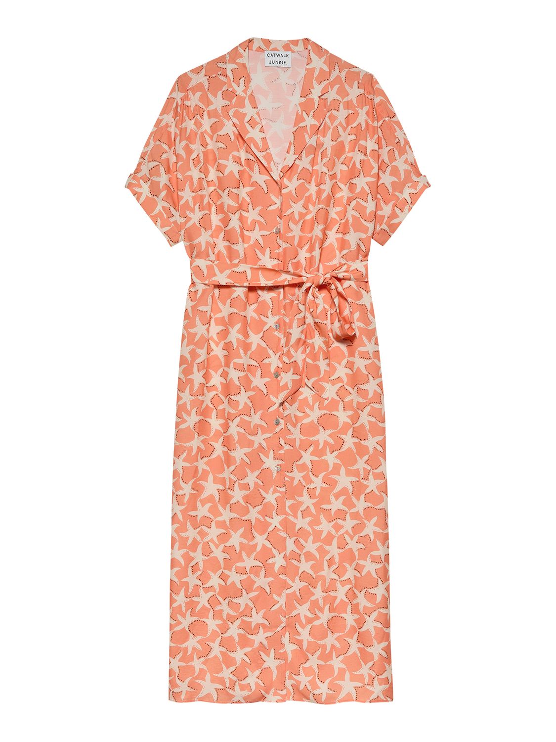 Resort Collar Blouse Dress | Papaya