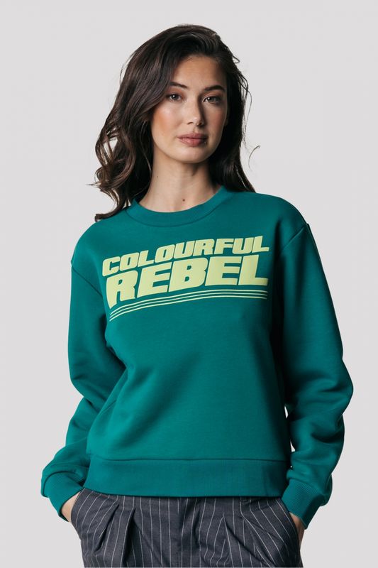 Big Puff Logo Relaxed Sweat | Shady Green Big Puff Logo Relaxed Sweat | Shady Green