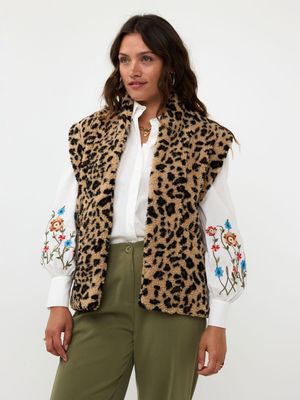 Abby Gilet Leopard