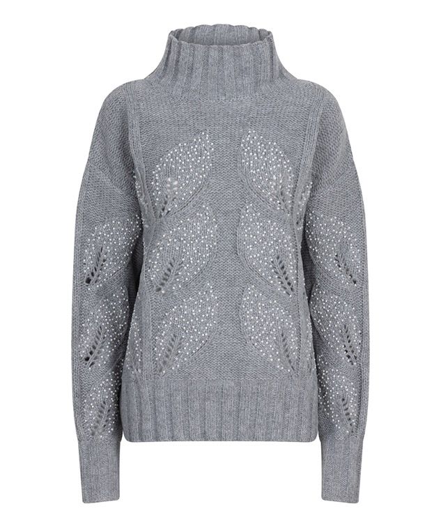 W24.02702 | Sweater Melange Col Pearl