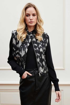 Inez Gilet | PK41 | Frosty Grey Print