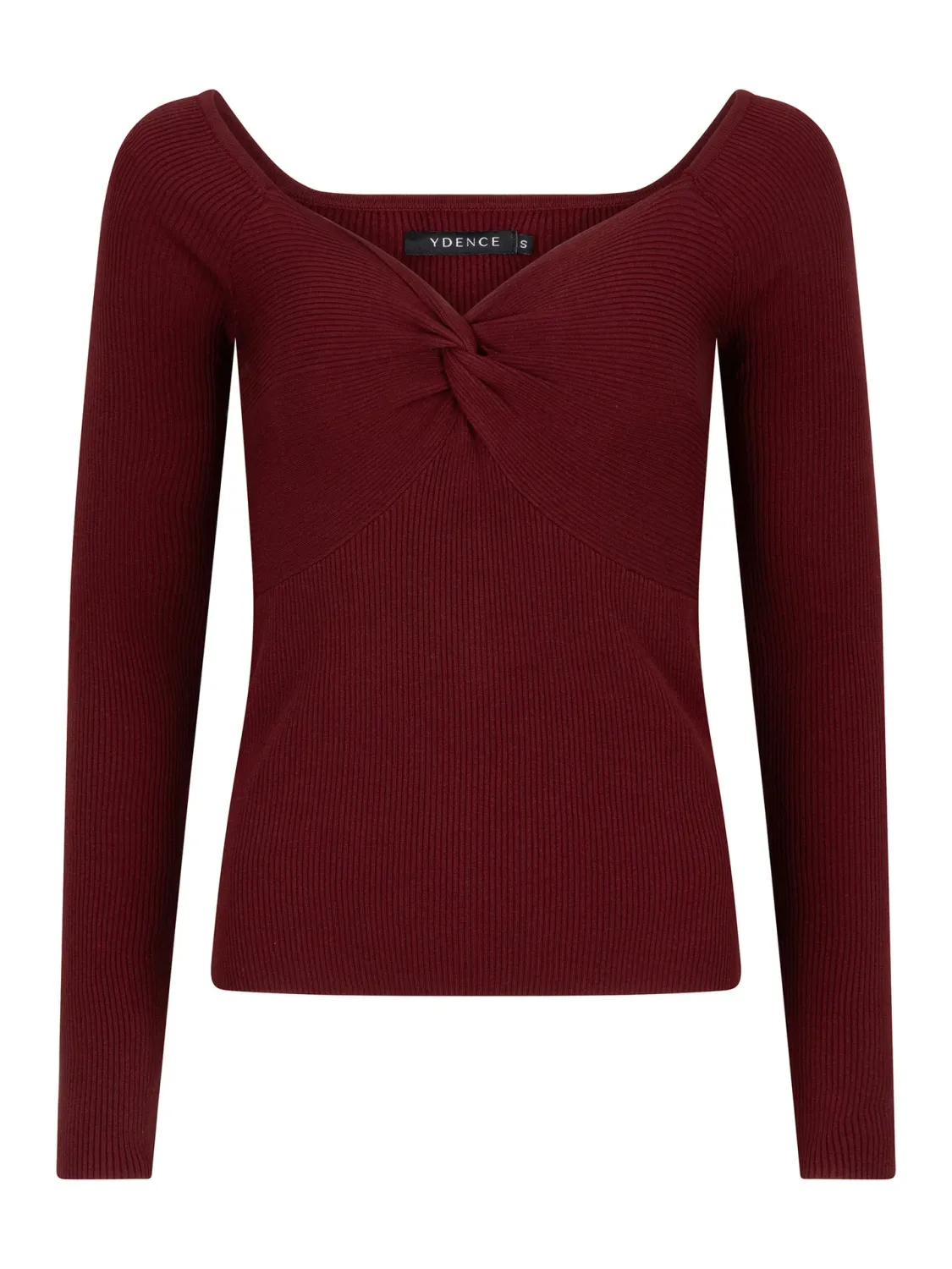 Bowie Knitted Top | FC2428 | Wine Red