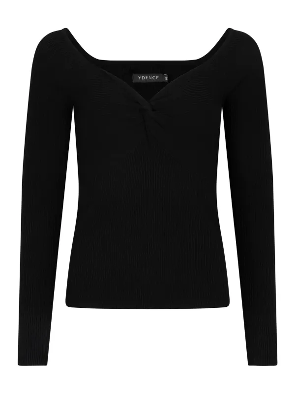 Bowie Knitted Top | FC2428 | Zwart