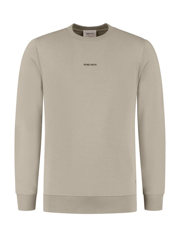 Liquid Metal Logo Sweater | 24030312 | Taupe