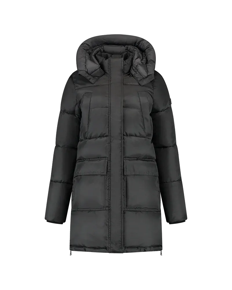 Mid Length Puffer Jacket | MD2-AW24-01 | Zwart