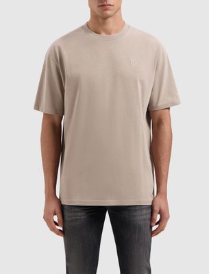 Essential Initial T-Shirt | Taupe | 10113