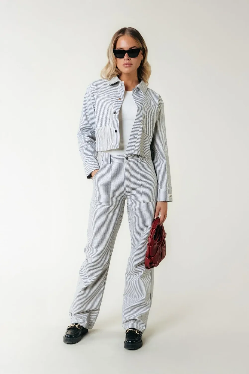 Kensi Striped Worker Pants | WP116823