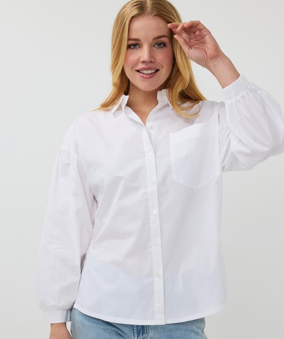 SP25.14009 | Blouse Oversized Poplin | Offwhite
