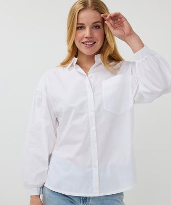 SP25.14009 | Blouse Oversized Poplin | Offwhite SP25.14009 | Blouse Oversized Poplin | Offwhite