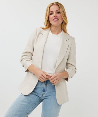 SP25.10010 | Blazer Linen Look | Sand