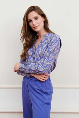 Sophie Blouse | QB04.2 | Zig Zag Print Sophie Blouse | QB04.2 | Zig Zag Print