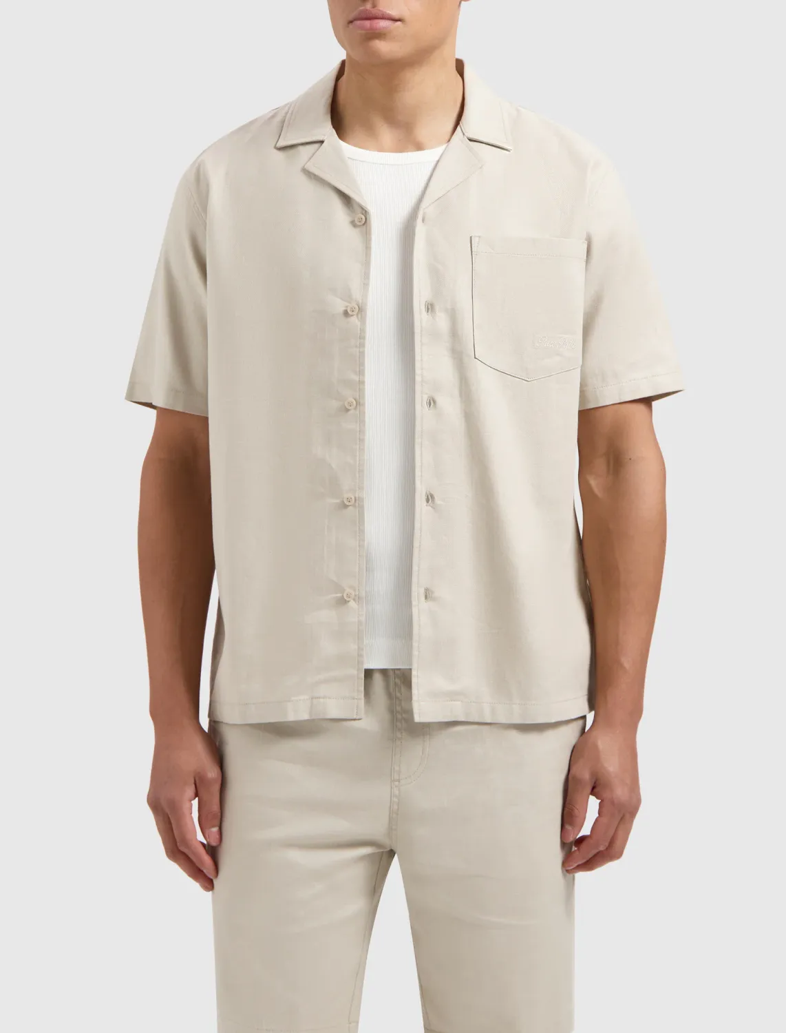 Short Sleeve Twill Shirt | 25010214