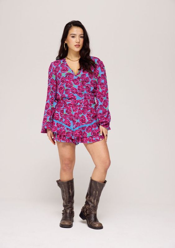 Flora Blouse | Iconic Rose