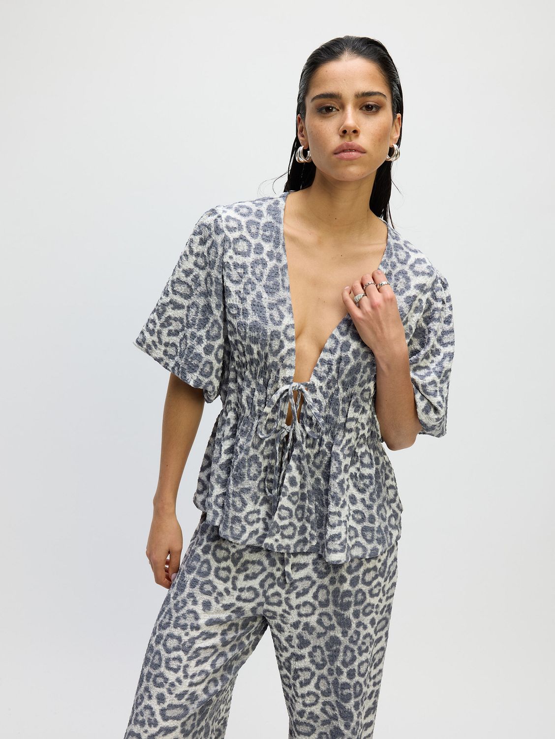 Poppy Leopard Blouse | R2503937673