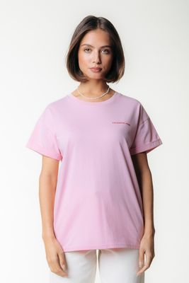 Flower Square Boxy Tee | Fresh PInk