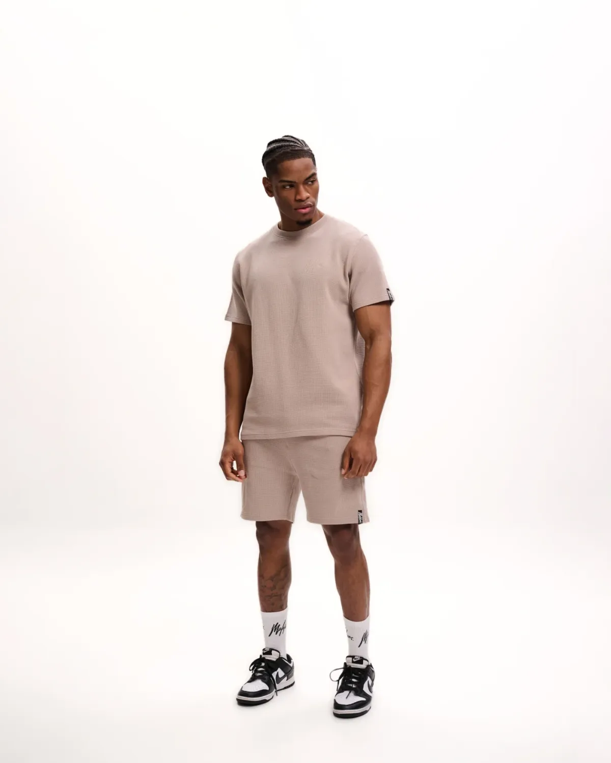 Signature Waffle T-Shirt | MM2-SS25-33 | Taupe