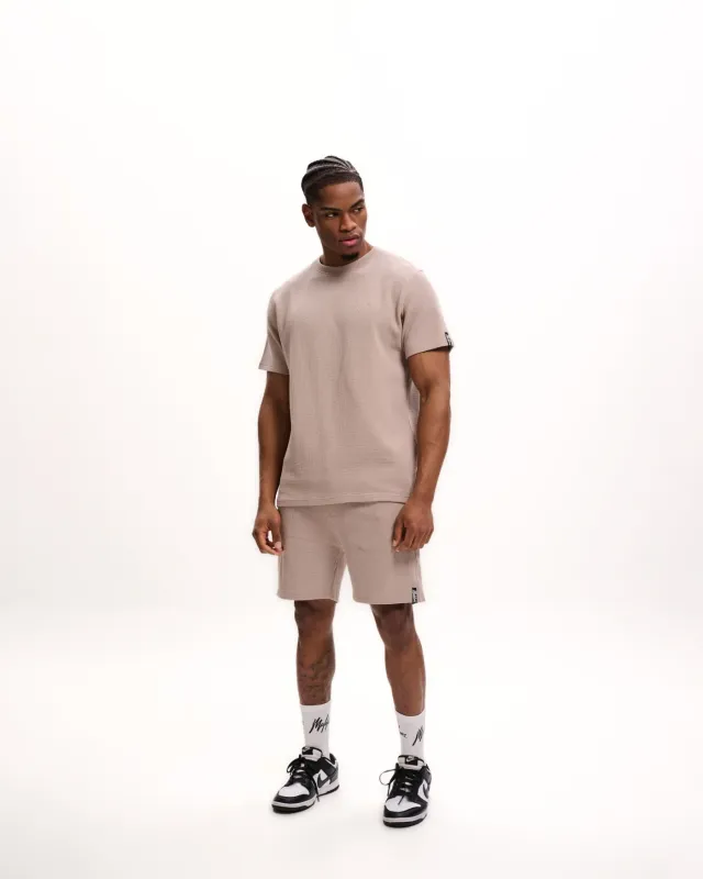 Signature Waffle T-Shirt | MM2-SS25-33 | Taupe Signature Waffle T-Shirt | MM2-SS25-33 | Taupe