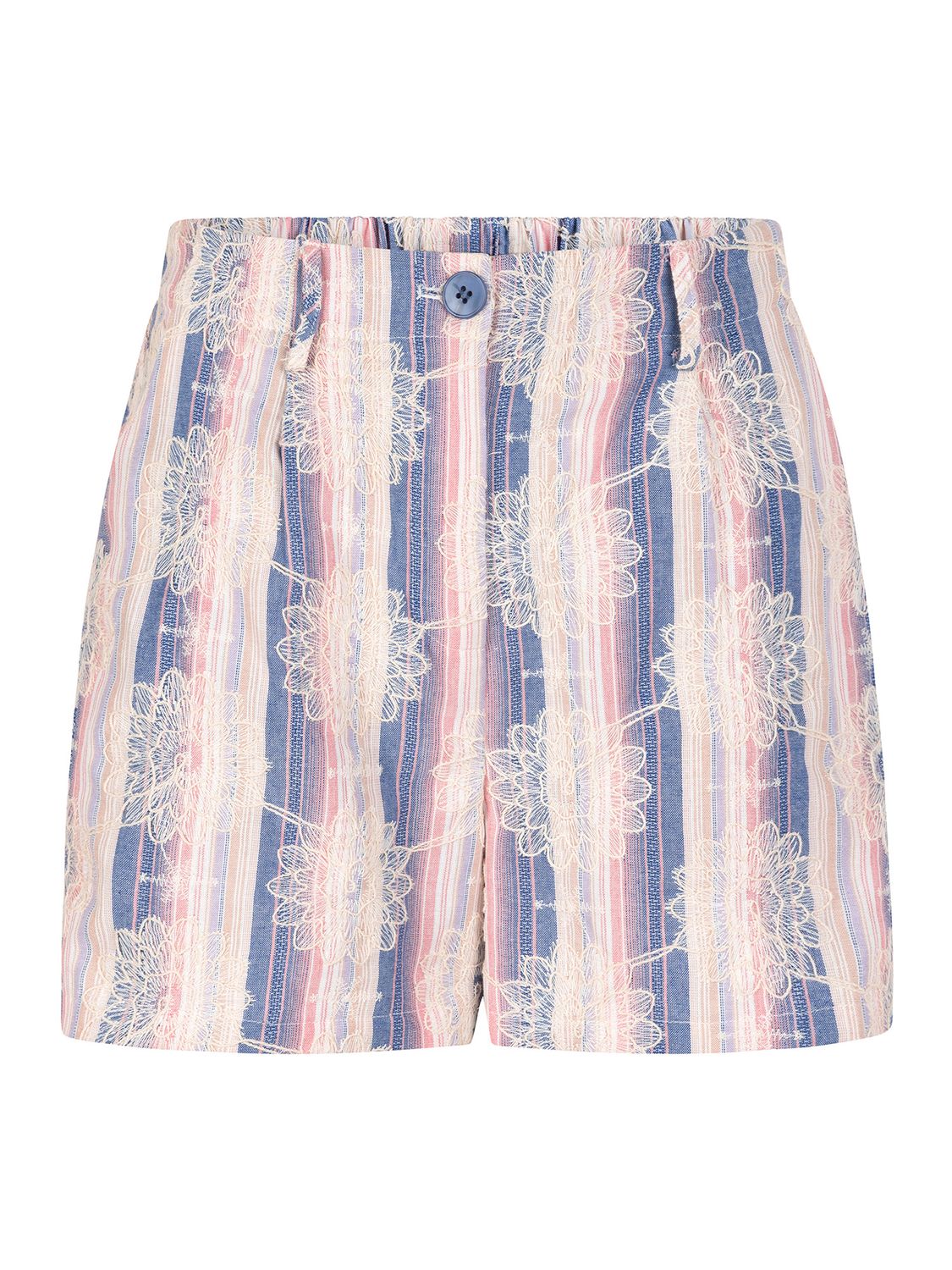 Andrea Short | Denim Blue Pink Stripe | HSS2504