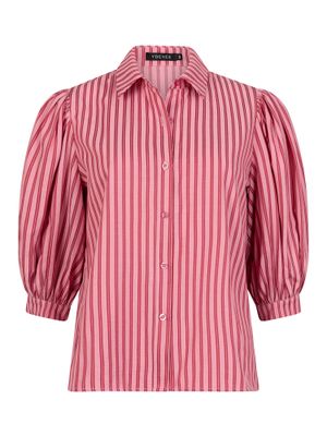 Annie Blouse | Pink / Dark Red |HSS2508