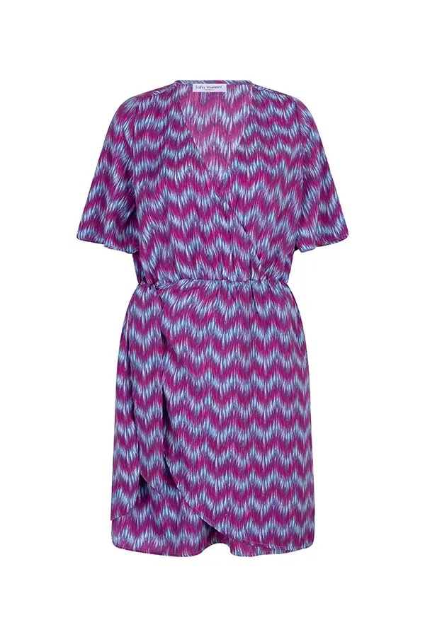 Nisha Dress | QE234 | Multi Wave Print