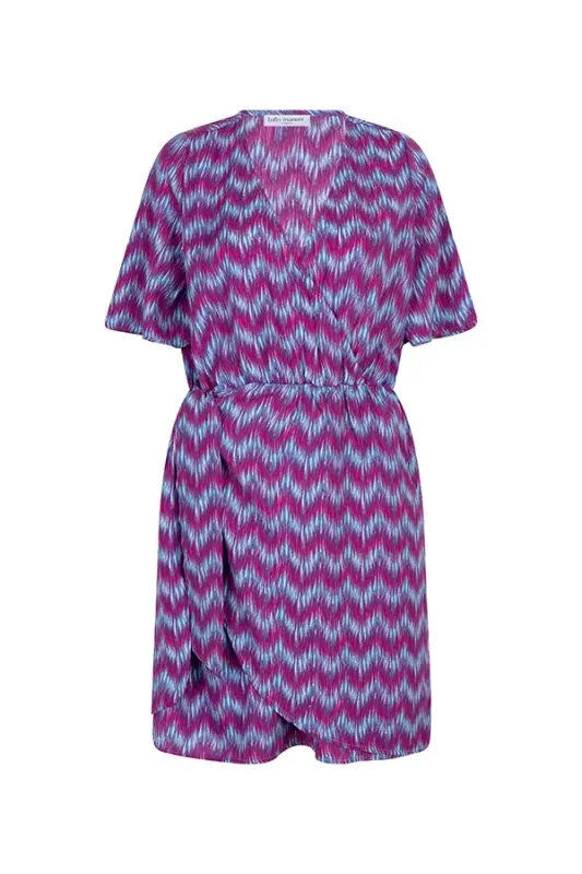 Nisha Dress | QE234 | Multi Wave Print