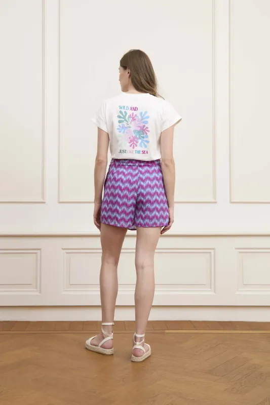 Vanessa Skort | QE39.1 | Multi Wave Print