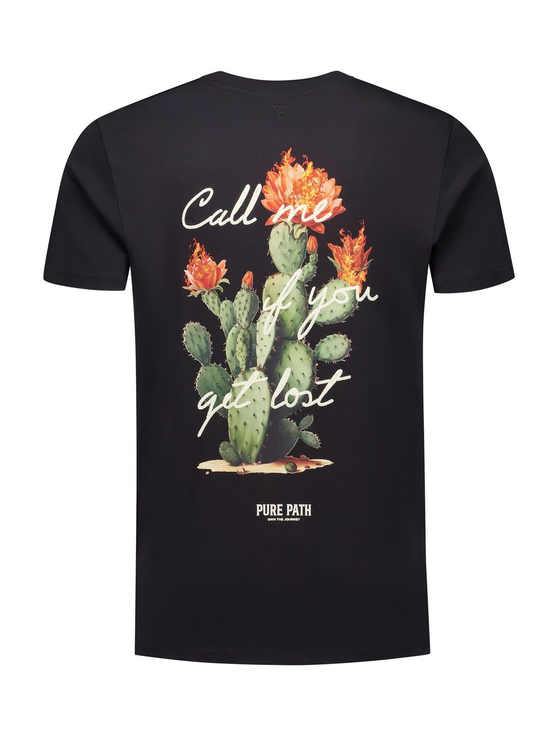 25030107 | Call me if you get lost T-Shirt | Black
