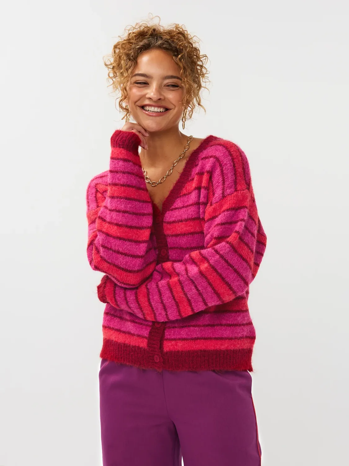 Ginny Cardigan | Fuchsia/Red Ginny Cardigan | Fuchsia/Red