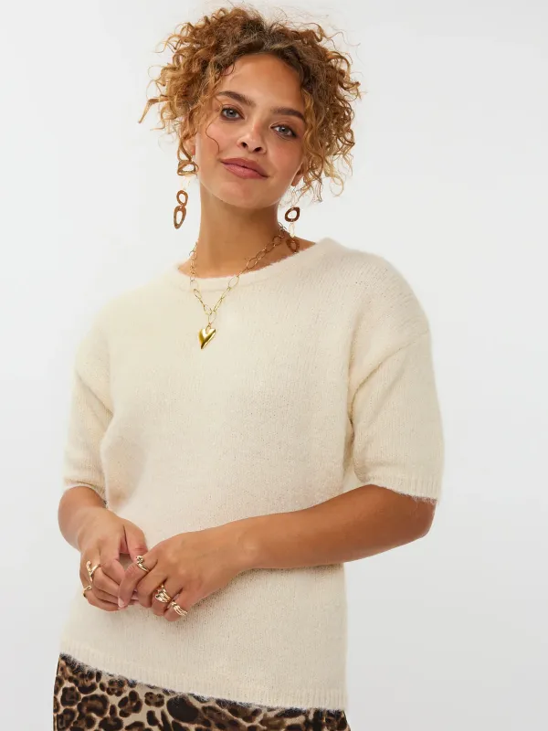 Eddie Knitted Sweater | Ecru