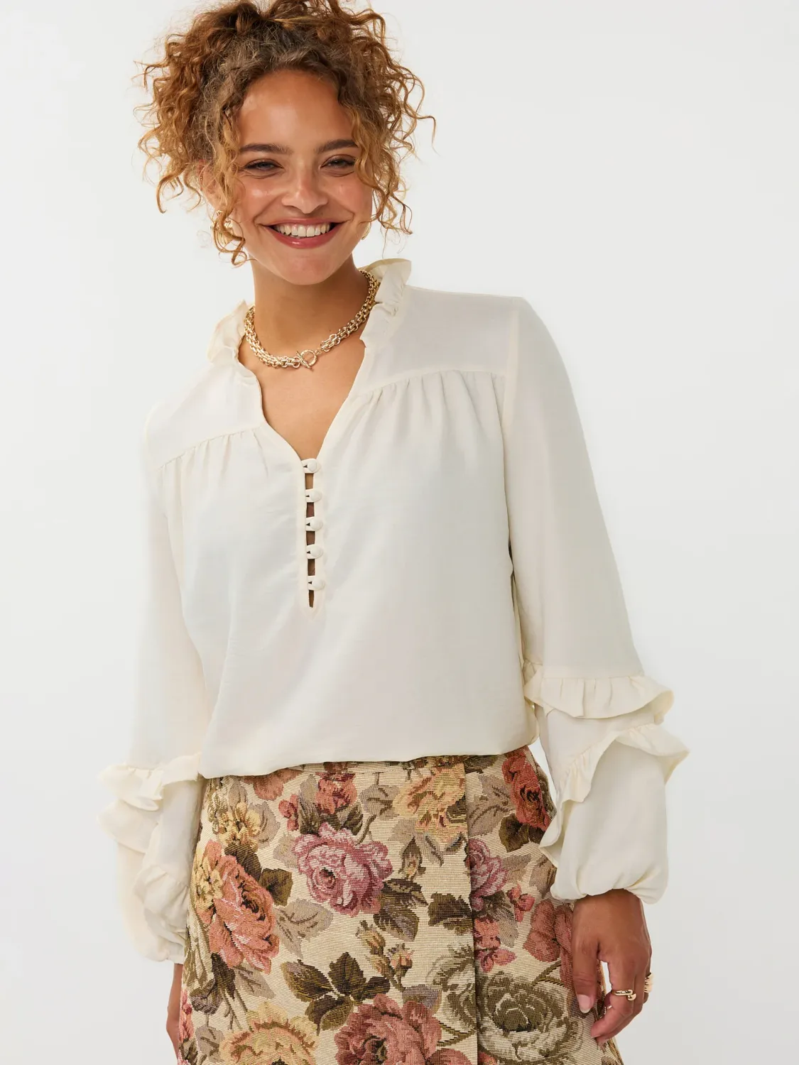 Jacky Blouse | Ecru